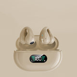 Bone Conduction Headphones TWS Earbuds Ear Clip Bluetooth 5.3 In-Ear Bass HIFI