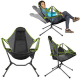 Folding Outdoor Reading  Relaxation Rocking Beach Chair - StoreFour
