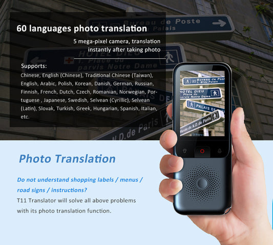 AI translator with 138 languages—14 offline languages for instant photo translation