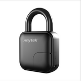 heavy-duty digital weatherproof fingerprint keyless padlock for outdoor 500kg tension black shackle