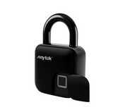 heavy-duty digital weatherproof fingerprint keyless padlock for outdoor 500kg tension black padlock with sensor