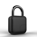 black fingerprint padlock heavy-duty digital weatherproof fingerprint keyless padlock for outdoor 500kg tension