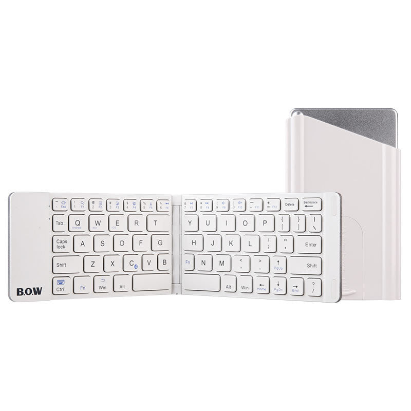 Compact Folding Bluetooth Keyboard and Mouse for Portable and Convenient Typing