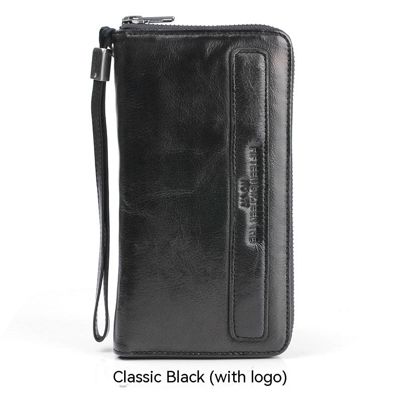 Genuine Soft Handmade Sheepskin Retro Long Wallet - StoreFour