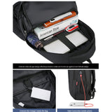 Men's backpack with laptop pocket and USB port, hard-shell waterproof anti-theft smart laptop backpack for students
