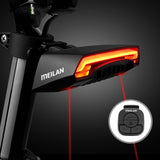 USB charging-80 lumens Bicycle Remote Laser Safety Light Turn Signal