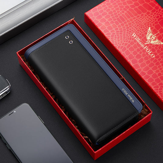 Men's Leather Luxury Long Wallet/Phone/Case/Cash pocket - StoreFour