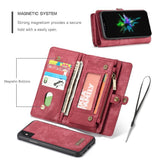 Removable Leather Wallet/iPhone Case | Flip Stand | Card Slot