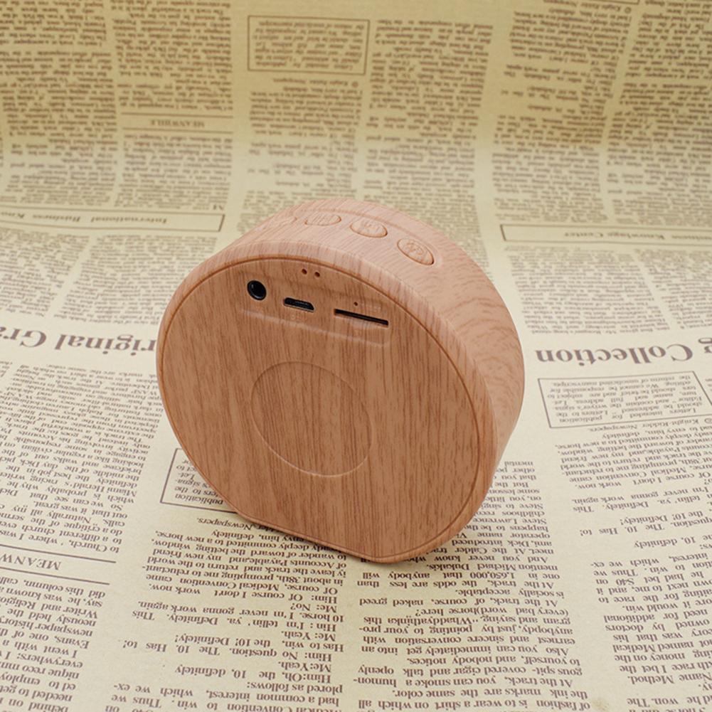 Mini Wooden Bluetooth Speaker Supports AUX TF - StoreFour