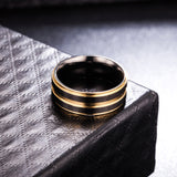 Matte-finished Exterior, Highly-polished Interior, Durable Titanium Ring for Men