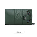 Multifunctional Women's Long Leather Phone Wallet/Case|Soft Leather Zipper