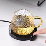 Smart Beverage Cup Warmer: Office/Home. 3 Temperature Settings, Waterproof, Thermostatic Heat Pad