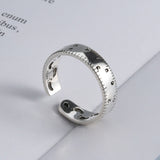 S925 Thai Silver Digital Ruler Index Finger Ring