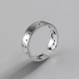 S925 Thai Silver Digital Ruler Index Finger Ring