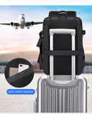 17.3-inch laptop backpack for men with anti-theft design and trolley sleeve for travel convenience