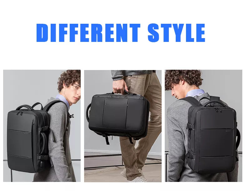 Versatile 17.3-inch laptop backpack for men featuring multiple styles and ergonomic design