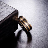 Matte-finished Exterior, Highly-polished Interior, Durable Titanium Ring for Men