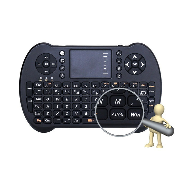 Multi-lingual Wireless QWERTY Keyboard Air Mouse Combo