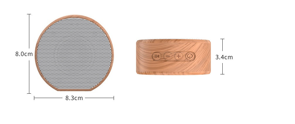 Mini Wooden Bluetooth Speaker Supports AUX TF - StoreFour