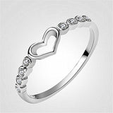 Simple Korean-style Heart-shaped Love Ring