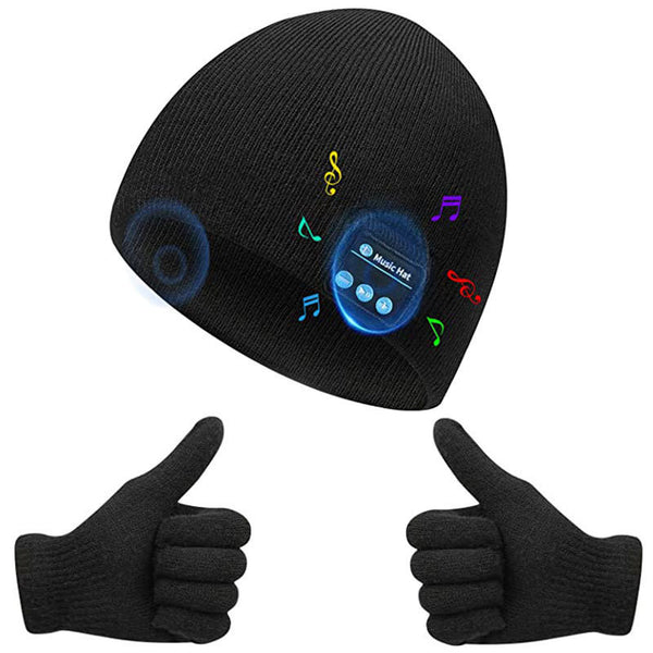 Cute Hat/Gloves with Bluetooth Headphone for Calls/Listening To Music