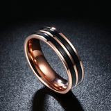 Matte-finished Exterior, Highly-polished Interior, Durable Titanium Ring for Men