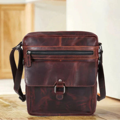 Manhattan Genuine Buffalo Leather Crossbody Bag for Men & Women