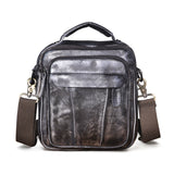 Crazy Horse Leather Retro Men's 8-inch One-shoulder Bag