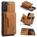 Simple Samsung Solid Color Magnetic Wallet/Card Holder/ Phone Case