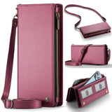 Multifunctional Universal Wallet/Phone Leather Case | Secure Pockets | 12 Card Slots