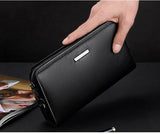 Men's Large Capacity Leather Clutch/Phone Case | All Important Articles