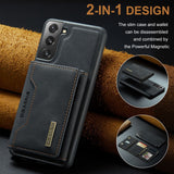 Simple Samsung Solid Color Magnetic Wallet/Card Holder/ Phone Case