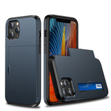 iPhone 11/13 Case with Sliding Cover | Anti-drop Card Holder