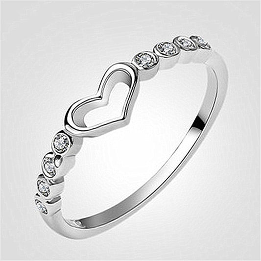 Simple Korean-style Heart-shaped Love Ring - StoreFour