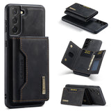 Simple Samsung Solid Color Magnetic Wallet/Card Holder/ Phone Case