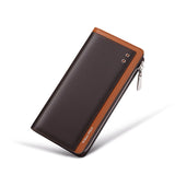 Men's Leather Luxury Long Wallet/Phone/Case/Cash pocket