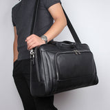 17" Laptop Luxury Genuine First Layer Cowhide Leather Business Bag