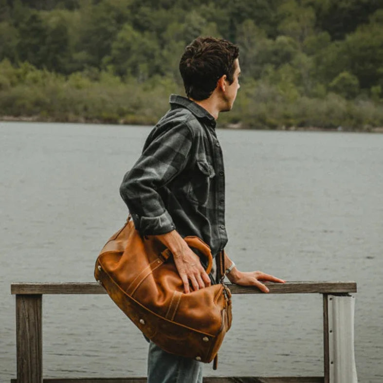 The Dagny | Full-Grain Leather Weekender Bag