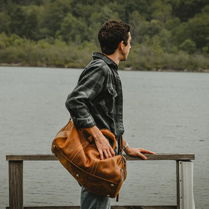 The Dagny | Full-Grain Leather Weekender Bag