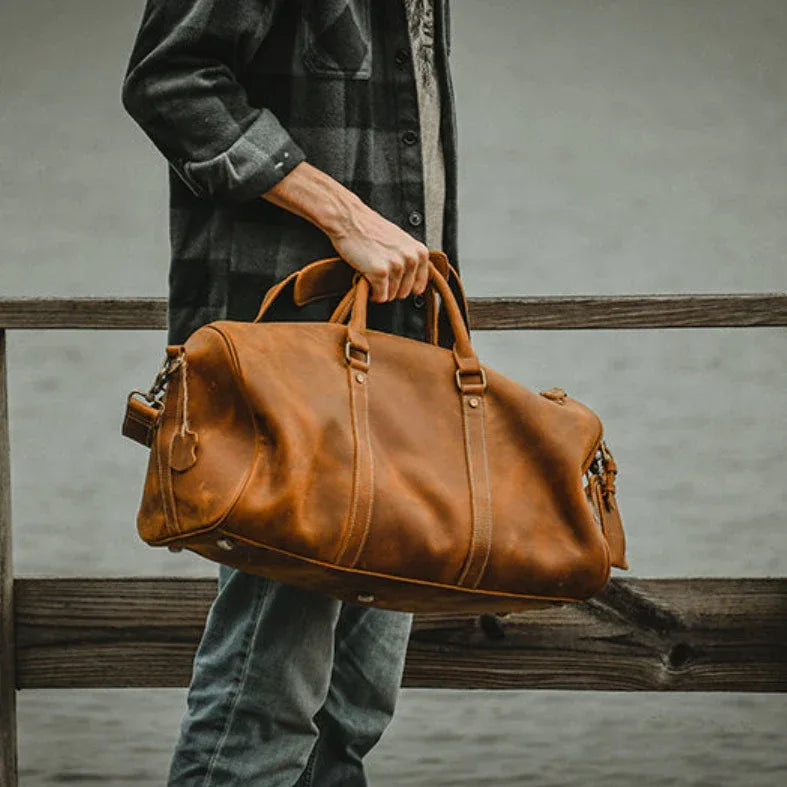 The Dagny | Full-Grain Leather Weekender Bag