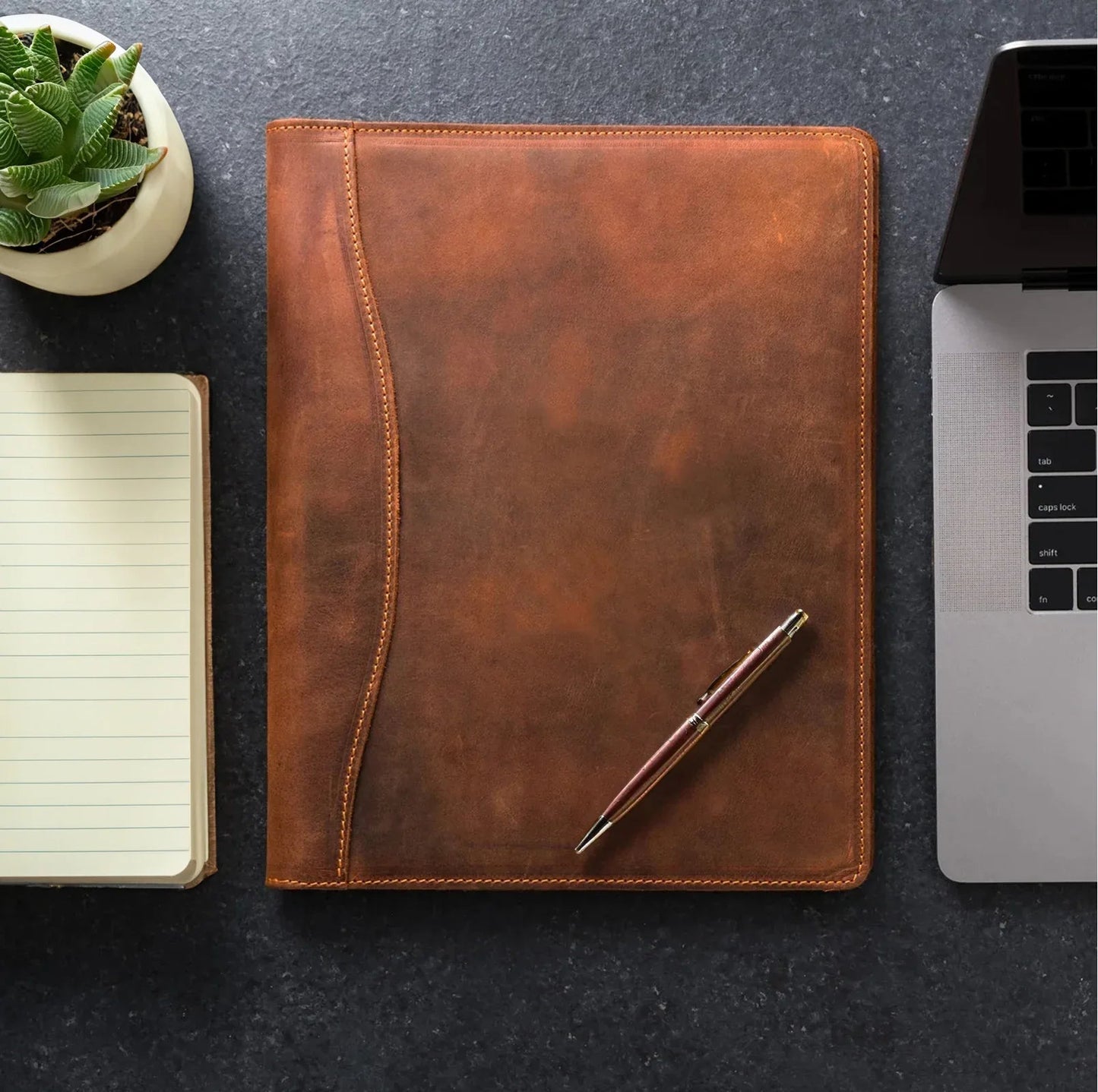 The Falit | Handmade Full-Grain Leather Padfolio
