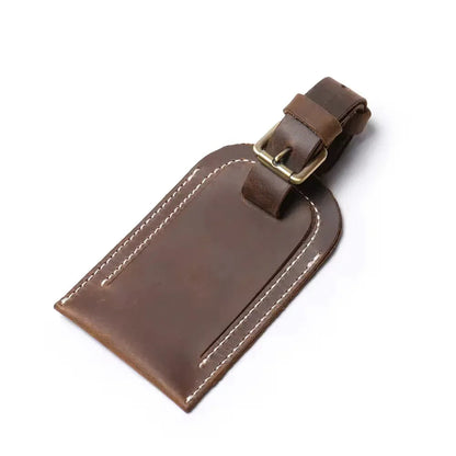 The Voyager Tag | Full-Grain Leather Luggage Tag