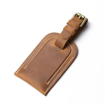 The Voyager Tag | Full-Grain Leather Luggage Tag