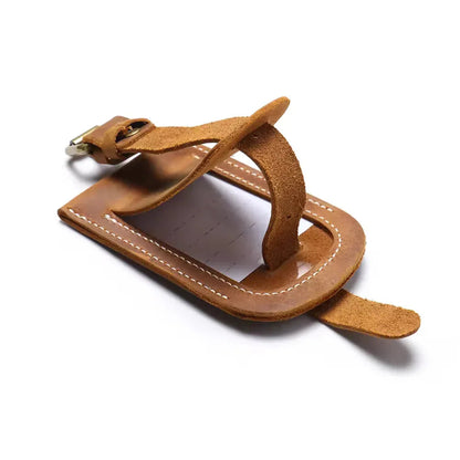 The Voyager Tag | Full-Grain Leather Luggage Tag