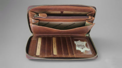 The Alberta Zip — Full-Grain Leather Wallet