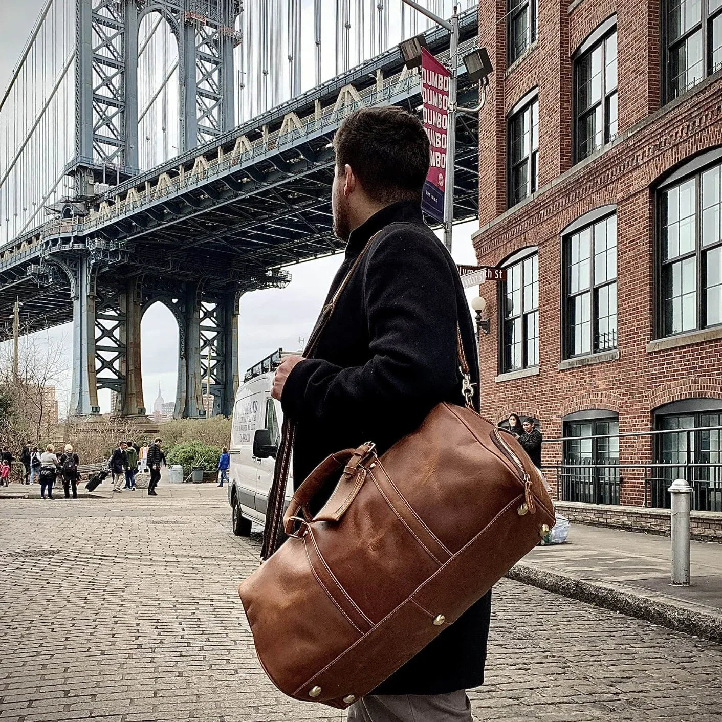 The Dagny | Full-Grain Leather Weekender Bag