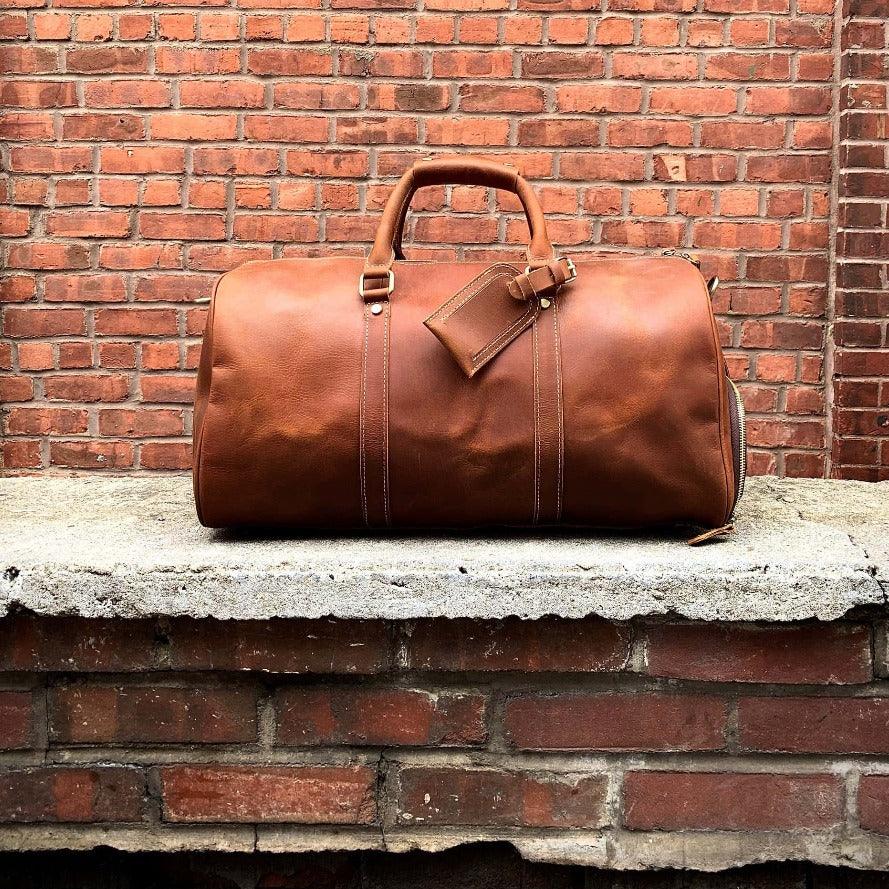 The Dagny | Full-Grain Leather Weekender Bag
