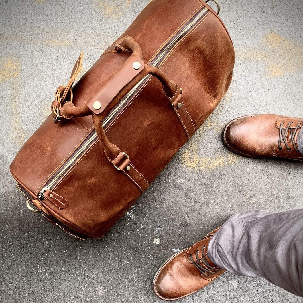 The Dagny | Full-Grain Leather Weekender Bag