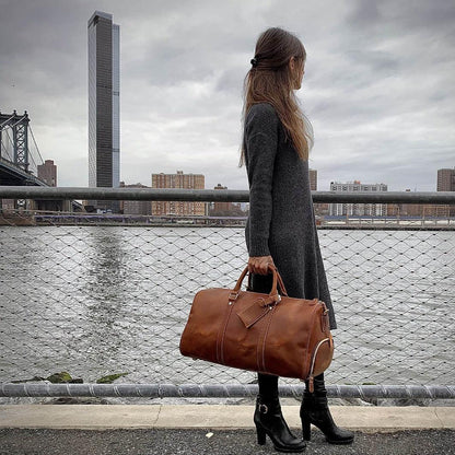 The Dagny | Full-Grain Leather Weekender Bag