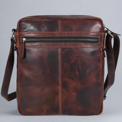 Manhattan Genuine Buffalo Leather Crossbody Bag for Men & Women